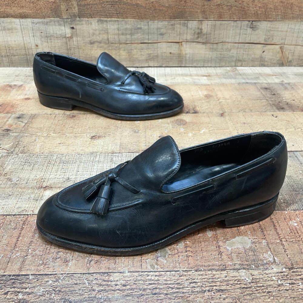 FootJoy Shoes Mens Size 9.5 43 Black Leather Tassel Loafer Slip On Dress Oxford